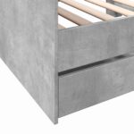 vidaXL Rám postele so skladom Betónovo sivá 80 x 200 cm – Obrázok 7