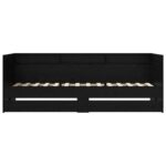 vidaXL Rám postele so skladom Čierny dub 80 x 200 cm Kompozitné drevo – Obrázok 4