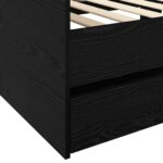 vidaXL Rám postele so skladom Čierny dub 80 x 200 cm Kompozitné drevo – Obrázok 6