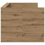 vidaXL Rám postele so skladom Dub artisan 80 x 200 cm Kompozitné drevo – Obrázok 3