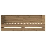 vidaXL Rám postele so skladom Dub artisan 80 x 200 cm Kompozitné drevo – Obrázok 4
