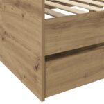 vidaXL Rám postele so skladom Dub artisan 80 x 200 cm Kompozitné drevo – Obrázok 6