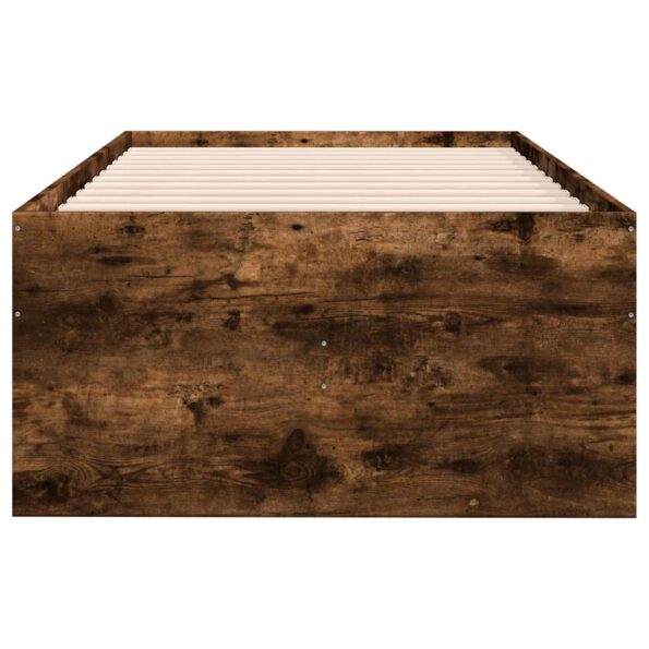 vidaXL Rám postele so skladom Dymový dub 80 x 200 cm Kompozitné drevo – Obrázok 4