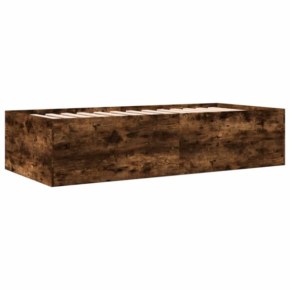 vidaXL Rám postele so skladom Dymový dub 80 x 200 cm Kompozitné drevo – Obrázok 6