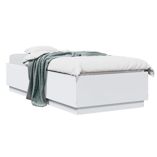 vidaXL Rám postele Biela 80 x 200 cm Kompozitné drevo – Obrázok 2