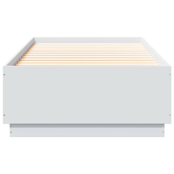 vidaXL Rám postele Biela 80 x 200 cm Kompozitné drevo – Obrázok 4