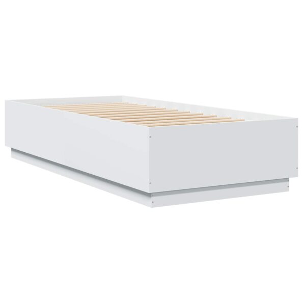 vidaXL Rám postele Biela 80 x 200 cm Kompozitné drevo – Obrázok 6