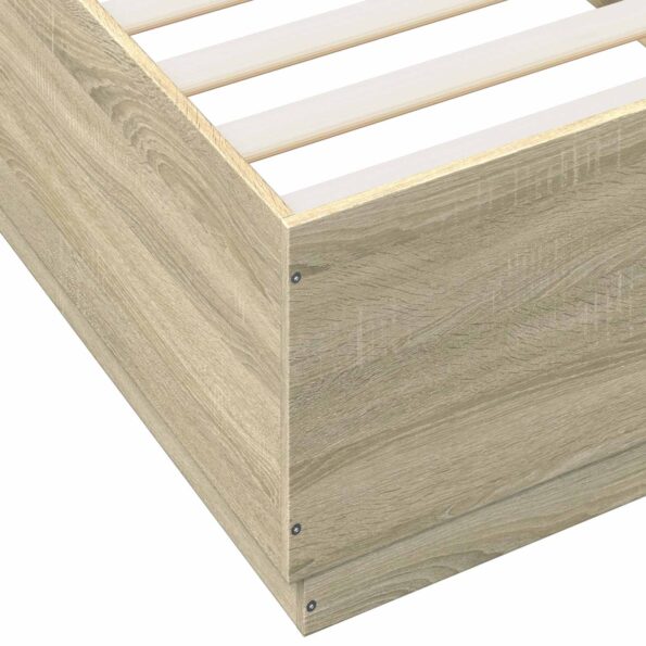 vidaXL Rám postele Dub sonoma 80 x 200 cm Kompozitné drevo – Obrázok 7