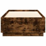 vidaXL Rám postele Dymový dub 80 x 200 cm Kompozitné drevo – Obrázok 4