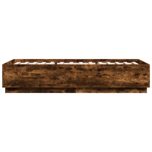 vidaXL Rám postele Dymový dub 80 x 200 cm Kompozitné drevo – Obrázok 5
