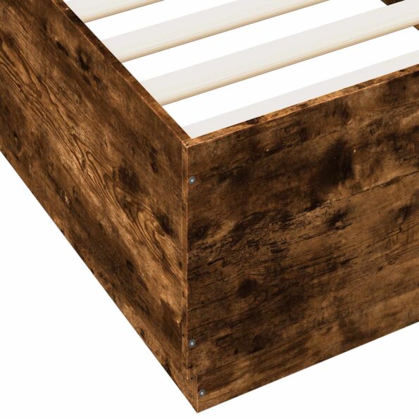 vidaXL Rám postele Dymový dub 80 x 200 cm Kompozitné drevo – Obrázok 7