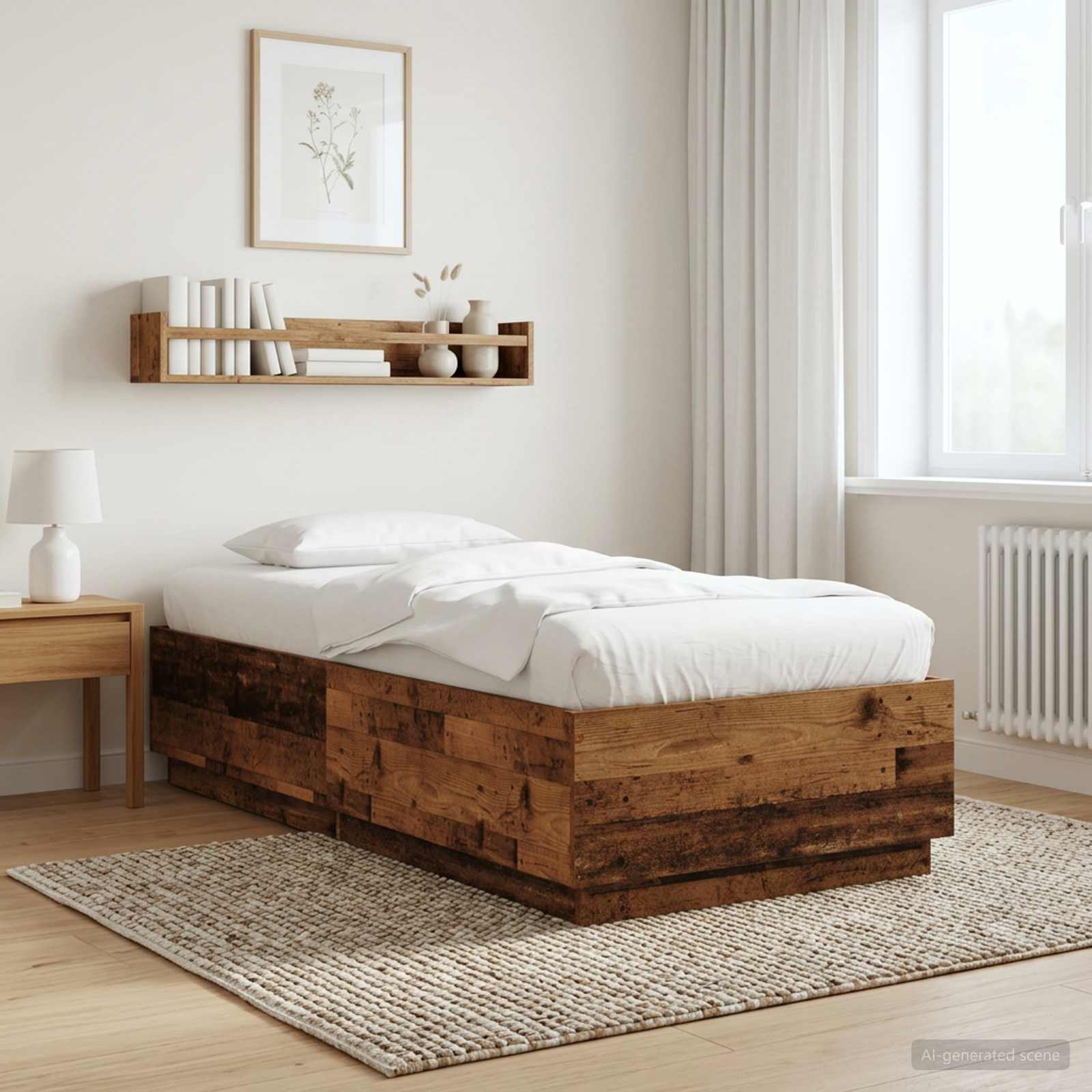 3429656_1.jpg vidaXL Rám postele Staré drevo 80 x 200 cm Kompozitné drevo – Obrázok 1
