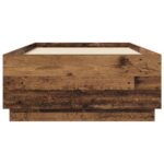 vidaXL Rám postele Staré drevo 80 x 200 cm Kompozitné drevo – Obrázok 4