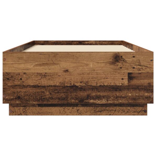 vidaXL Rám postele Staré drevo 80 x 200 cm Kompozitné drevo – Obrázok 4