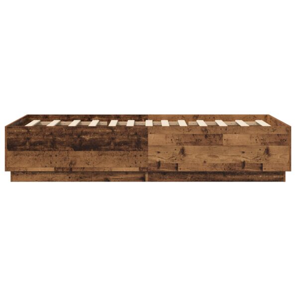 vidaXL Rám postele Staré drevo 80 x 200 cm Kompozitné drevo – Obrázok 5