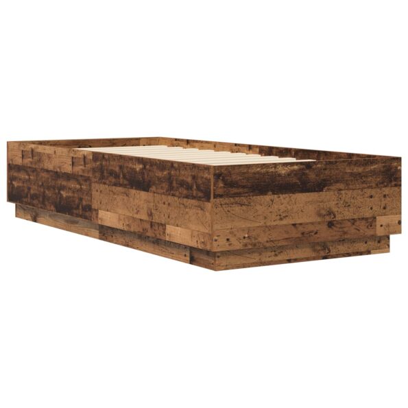 vidaXL Rám postele Staré drevo 80 x 200 cm Kompozitné drevo – Obrázok 6