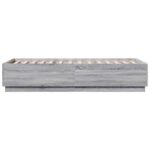 vidaXL Rám postele Sivý Sonoma 80 x 200 cm Kompozitné drevo – Obrázok 5