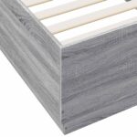 vidaXL Rám postele Sivý Sonoma 80 x 200 cm Kompozitné drevo – Obrázok 7