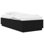 vidaXL Rám postele Čierny dub 80 x 200 cm Kompozitné drevo – Obrázok 2
