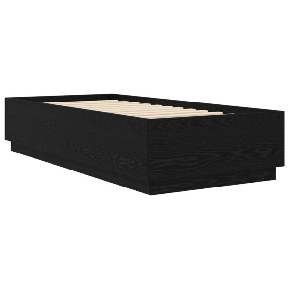 vidaXL Rám postele Čierny dub 80 x 200 cm Kompozitné drevo – Obrázok 3