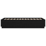 vidaXL Rám postele Čierny dub 80 x 200 cm Kompozitné drevo – Obrázok 5