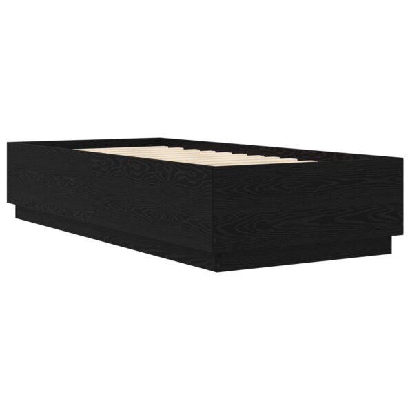 vidaXL Rám postele Čierny dub 80 x 200 cm Kompozitné drevo – Obrázok 6