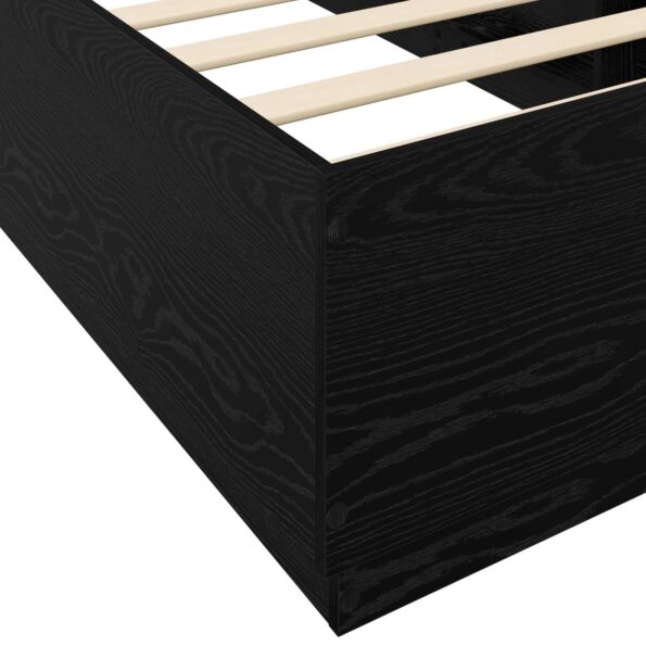 vidaXL Rám postele Čierny dub 80 x 200 cm Kompozitné drevo – Obrázok 7