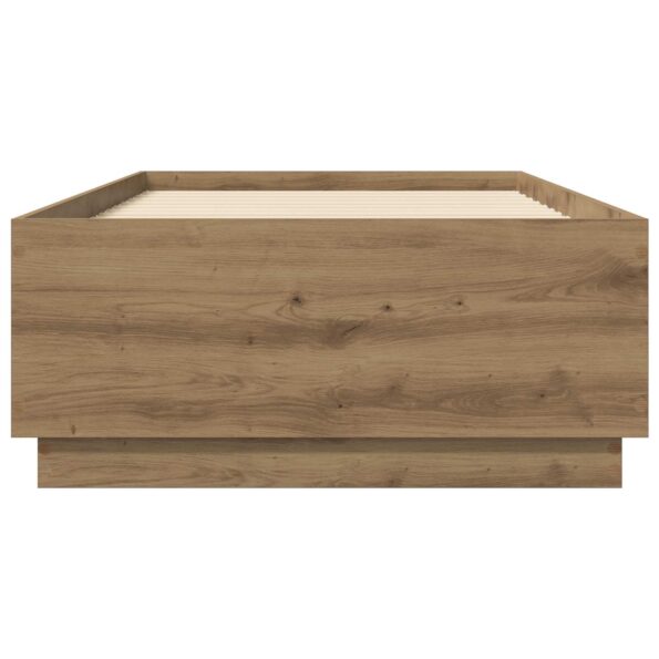 vidaXL Rám postele Dub artisan 80 x 200 cm Kompozitné drevo – Obrázok 4