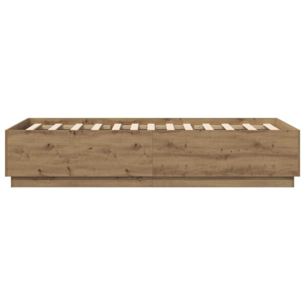 vidaXL Rám postele Dub artisan 80 x 200 cm Kompozitné drevo – Obrázok 5