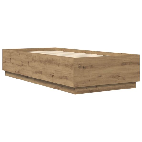 vidaXL Rám postele Dub artisan 80 x 200 cm Kompozitné drevo – Obrázok 6