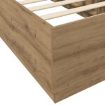 vidaXL Rám postele Dub artisan 80 x 200 cm Kompozitné drevo – Obrázok 7