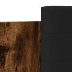 vidaXL Posteľový rám s LED Dymový dub 80 x 200 cm Kompozitné drevo – Obrázok 8