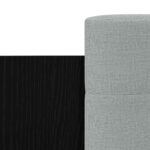 vidaXL Posteľový rám s LED Čierny dub 80 x 200 cm Kompozitné drevo – Obrázok 6