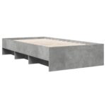 vidaXL Rám postele s poličkou Sivý Sonoma 80 x 200 cm Kompozitné drevo – Obrázok 3