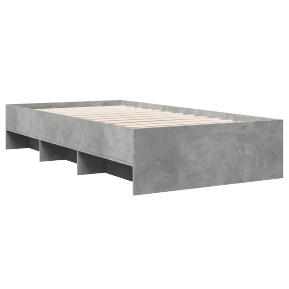 vidaXL Rám postele s poličkou Sivý Sonoma 80 x 200 cm Kompozitné drevo – Obrázok 3