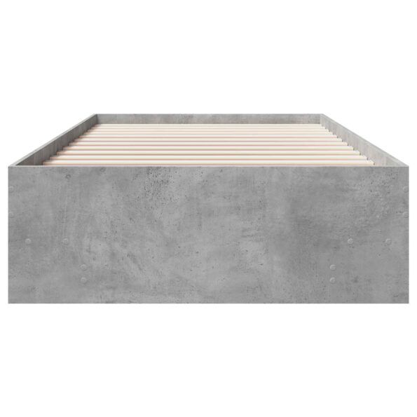 vidaXL Rám postele s poličkou Sivý Sonoma 80 x 200 cm Kompozitné drevo – Obrázok 4