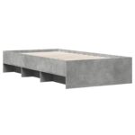 vidaXL Rám postele s poličkou Sivý Sonoma 80 x 200 cm Kompozitné drevo – Obrázok 6