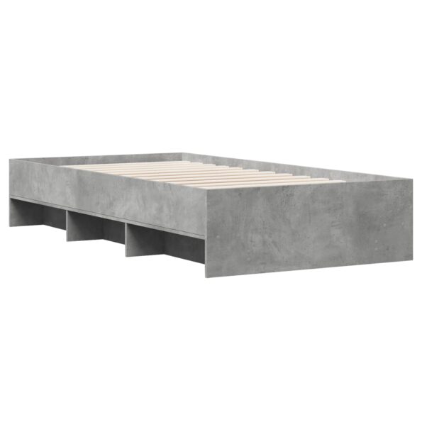 vidaXL Rám postele s poličkou Sivý Sonoma 80 x 200 cm Kompozitné drevo – Obrázok 6