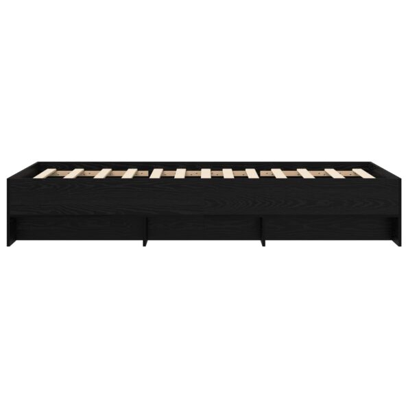 vidaXL Rám postele s poličkou Čierny dub 80 x 200 cm Kompozitné drevo – Obrázok 5