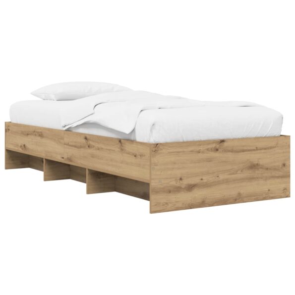 vidaXL Rám postele s poličkou Dub artisan 80 x 200 cm Kompozitné drevo – Obrázok 2