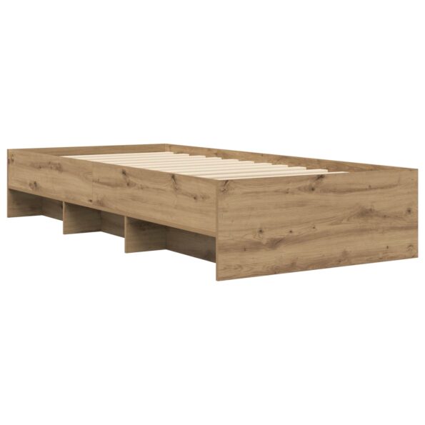 vidaXL Rám postele s poličkou Dub artisan 80 x 200 cm Kompozitné drevo – Obrázok 3