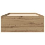 vidaXL Rám postele s poličkou Dub artisan 80 x 200 cm Kompozitné drevo – Obrázok 4