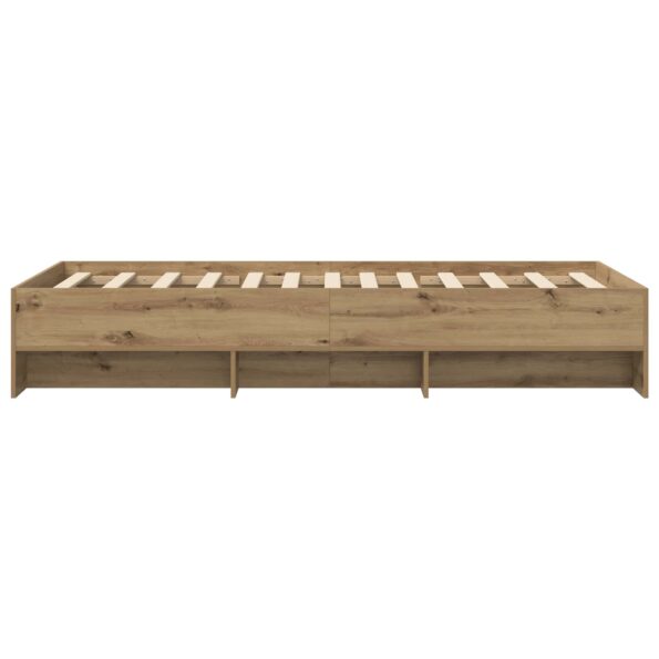 vidaXL Rám postele s poličkou Dub artisan 80 x 200 cm Kompozitné drevo – Obrázok 5
