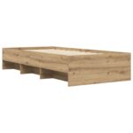vidaXL Rám postele s poličkou Dub artisan 80 x 200 cm Kompozitné drevo – Obrázok 6