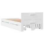 vidaXL Rám postele s čelom Biela 80 x 200 cm Kompozitné drevo – Obrázok 7