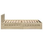 vidaXL Rám postele s čelom Dub sonoma 80 x 200 cm Kompozitné drevo – Obrázok 6