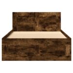 vidaXL Rám postele s čelom Dymový dub 80 x 200 cm Kompozitné drevo – Obrázok 5