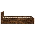 vidaXL Rám postele s čelom Dymový dub 80 x 200 cm Kompozitné drevo – Obrázok 6