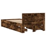 vidaXL Rám postele s čelom Dymový dub 80 x 200 cm Kompozitné drevo – Obrázok 7