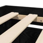 vidaXL Rám postele s čelom Čierny dub 80 x 200 cm Kompozitné drevo – Obrázok 7
